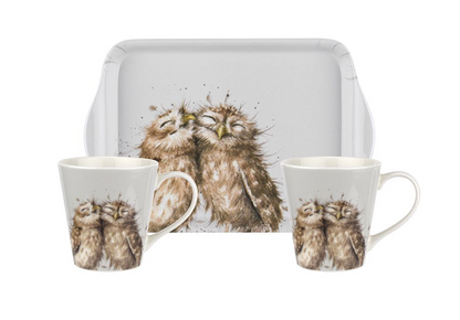 Wrendale Tasse & Tablett Set - Eule