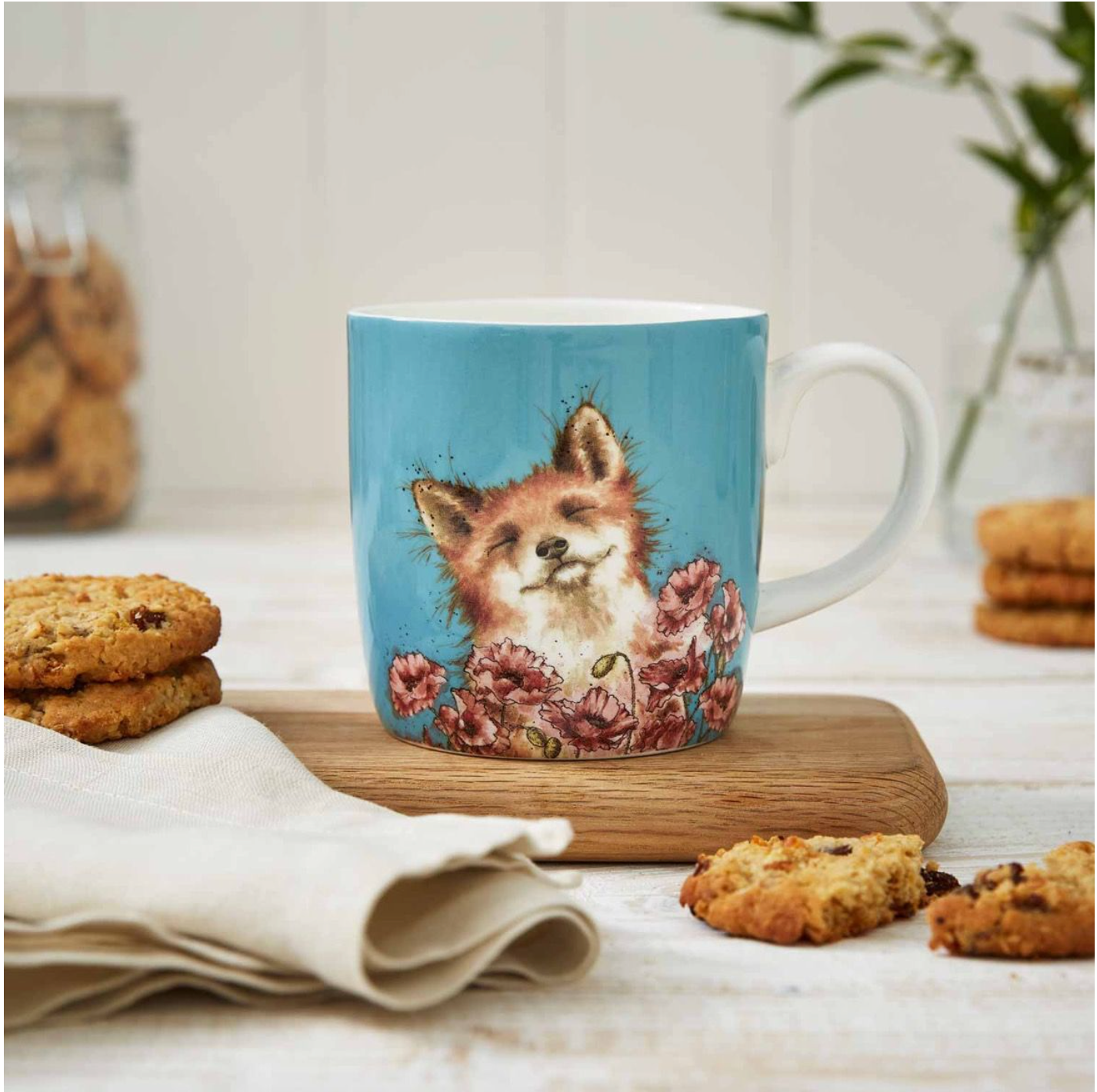 Wrendale Tasse 'Poppy Field' - Fuchs