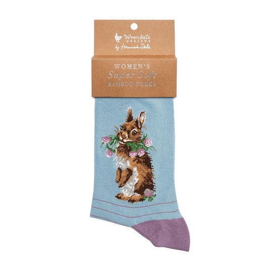 Wrendale Socken - "Head Clover Heals" mit Hase