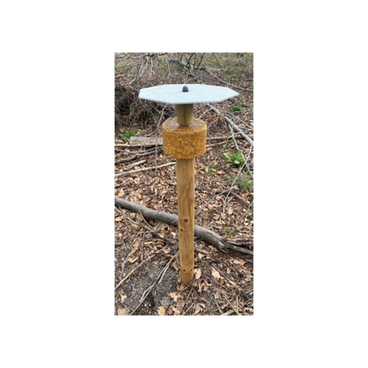 Wildlutscher Befestigungsset Pfahlanbringung für Lecksteine